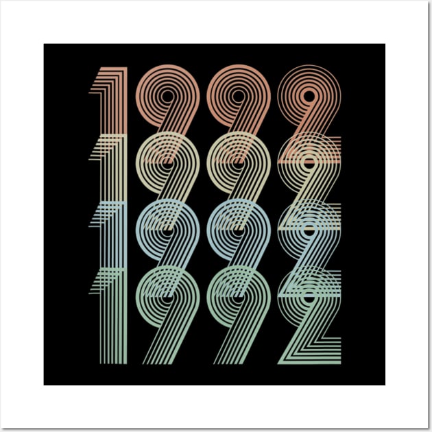 Vintage 1992 28th Birthday Gift Men Women Wall Art by semprebummer7